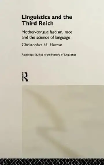 Cover of Linguistics and the Third Reich