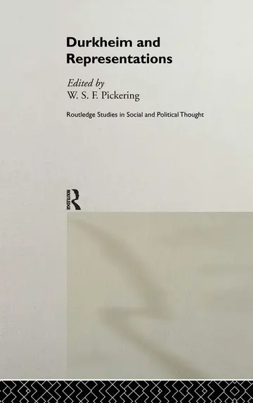 Cover of Durkheim and Representations