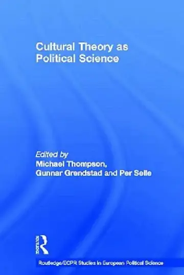 Cover of Cultural Theory as Political Science