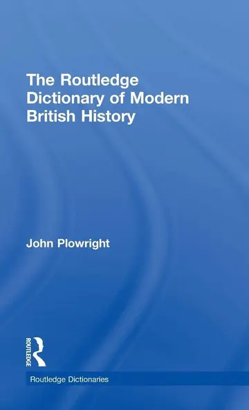 Cover of Routledge Dictionary of Modern British History