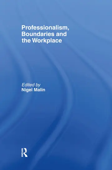 Cover of Professionalism, Boundaries and the Workplace