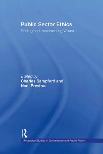 Cover of Public Sector Ethics