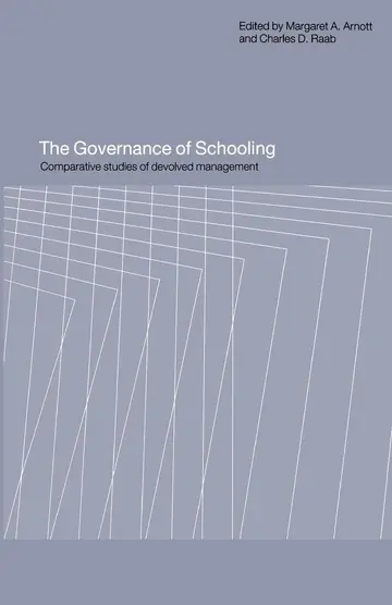 Cover of The Governance of Schooling