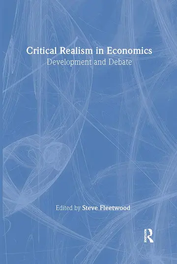 Cover of Critical Realism in Economics