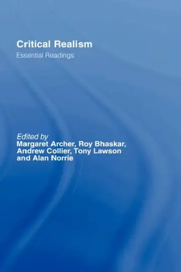 Cover of Critical Realism