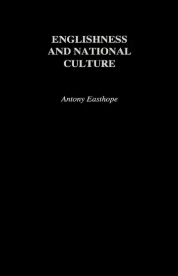 Cover of Englishness and National Culture