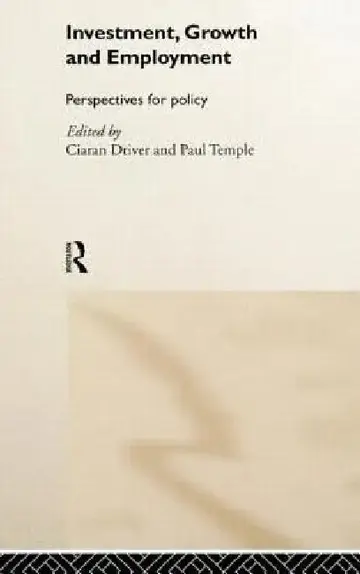 Cover of Investment, Growth and Employment