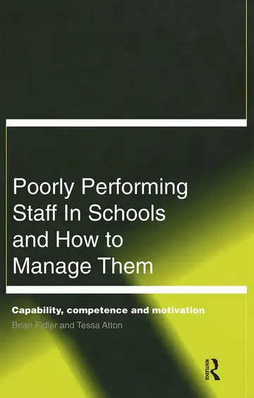 Cover of Poorly Performing Staff in Schools and How to Manage Them