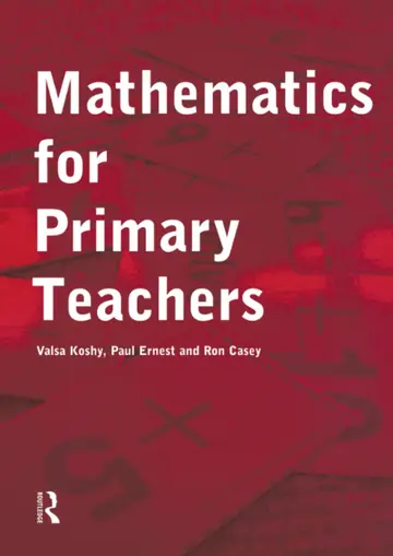 Cover of Mathematics for Primary Teachers