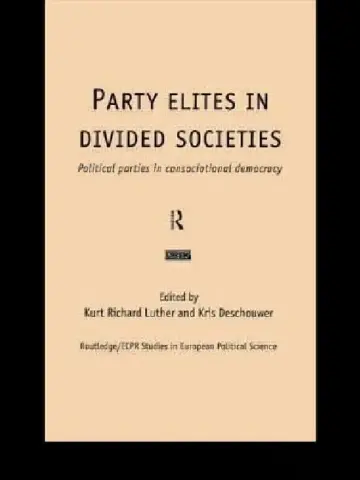 Cover of Party Elites in Divided Societies