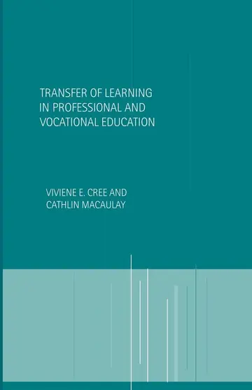 Cover of Transfer of Learning in Professional and Vocational Education