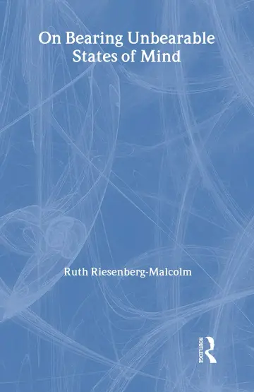 Cover of On Bearing Unbearable States of Mind