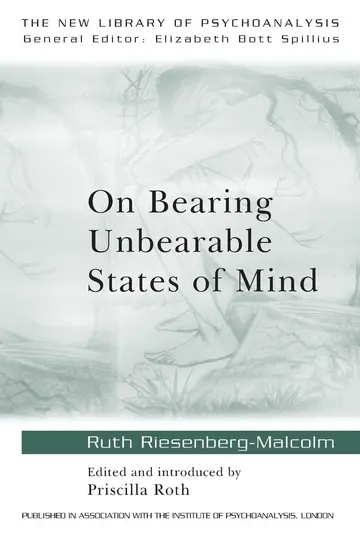 Cover of On Bearing Unbearable States of Mind