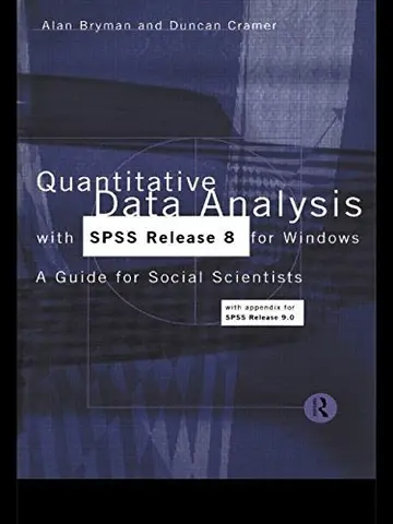 Cover of Quantitative Data Analysis with SPSS Release 8 for Windows
