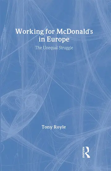 Cover of Working for McDonald's in Europe