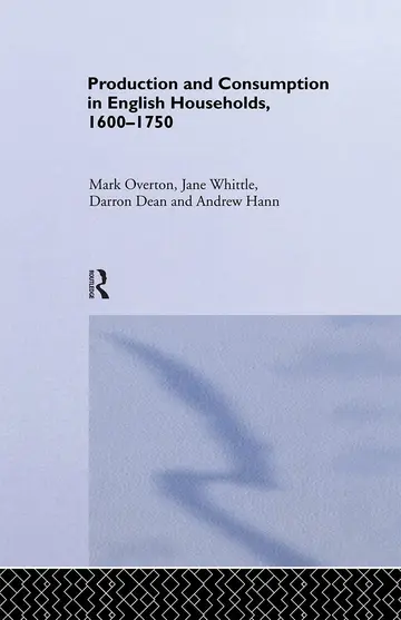 Cover of Production and Consumption in English Households 1600-1750