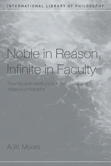 Cover of Noble in Reason, Infinite in Faculty