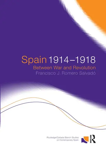 Cover of Spain 1914-1918