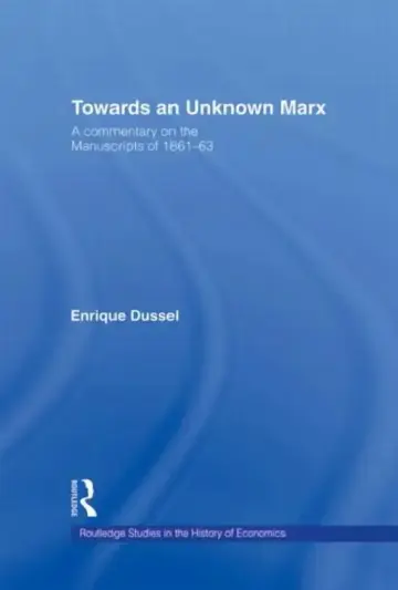Cover of Towards An Unknown Marx