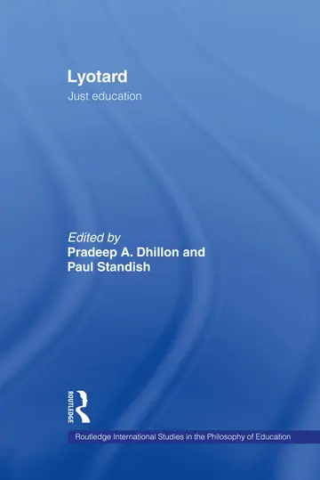 Cover of Lyotard