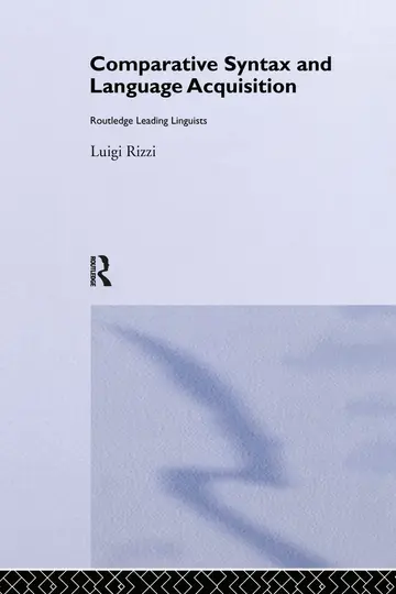 Cover of Comparative Syntax and Language Acquisition