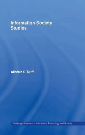 Cover of Information Society Studies