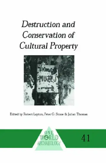 Cover of Destruction and Conservation of Cultural Property
