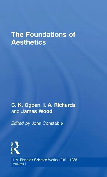 Cover of Foundations of Aesthetics