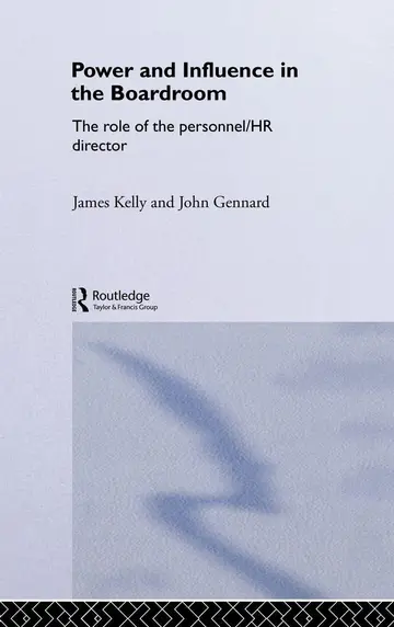 Cover of Power and Influence in Boardroom