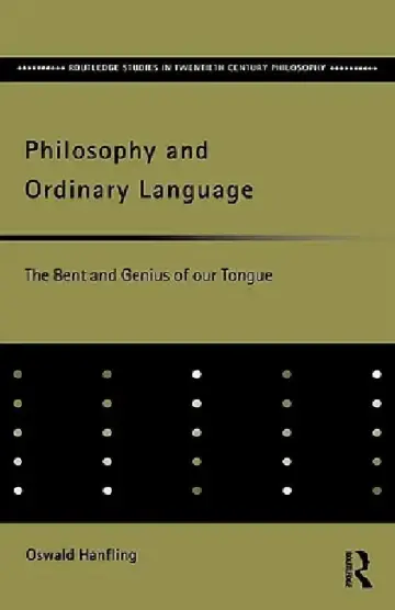Cover of Philosophy and Ordinary Language