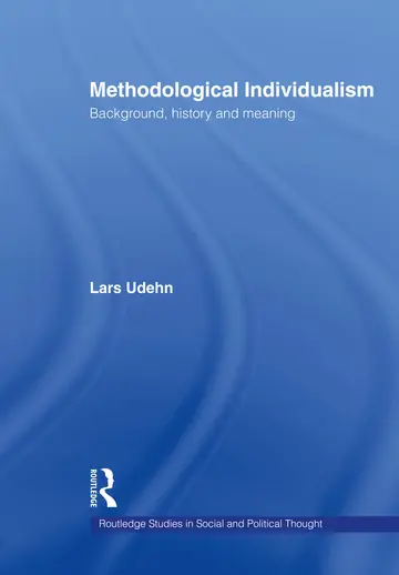 Cover of Methodological Individualism