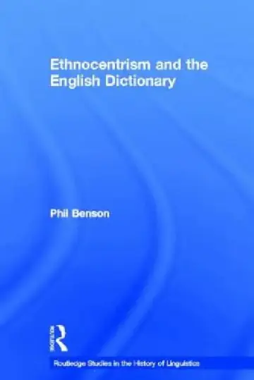 Cover of Ethnocentrism and the English Dictionary