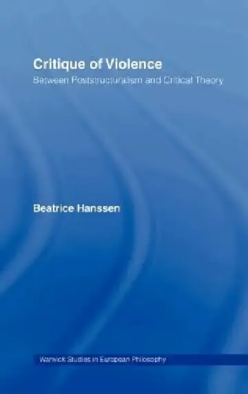 Cover of Critique of Violence