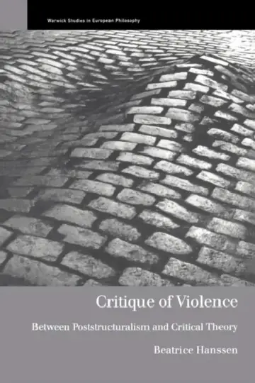 Cover of Critique of Violence