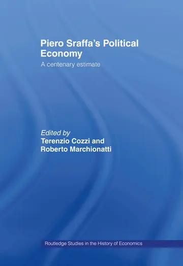 Cover of Piero Sraffa's Political Economy