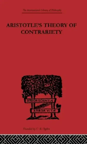 Cover of Aristotle's Theory of Contrariety