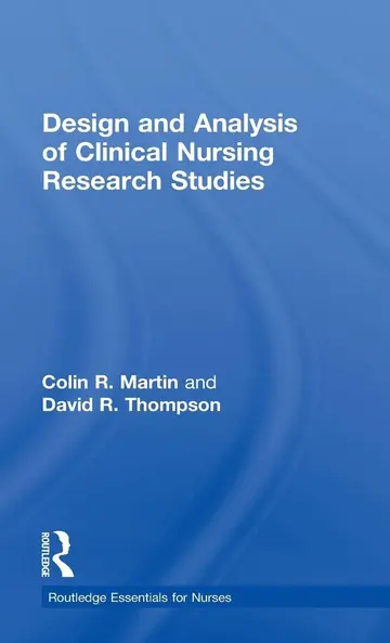 Cover of Design and Analysis of Clinical Nursing Research Studies