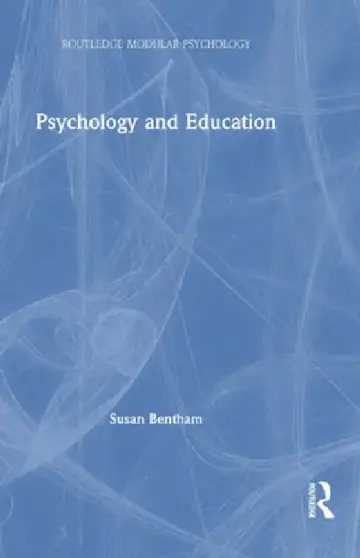 Cover of Psychology and Education