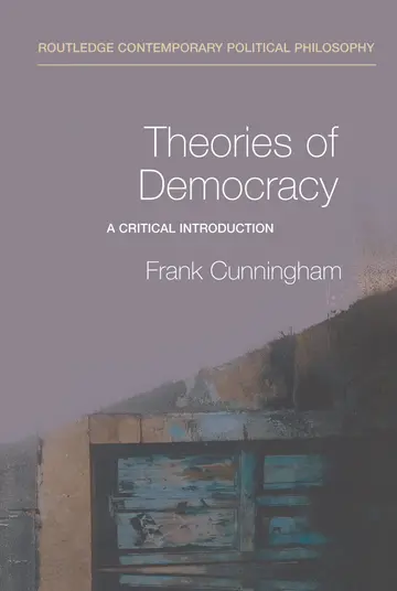 Cover of Theories of Democracy