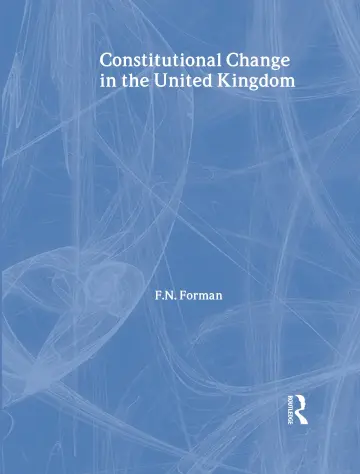 Cover of Constitutional Change in the United Kingdom