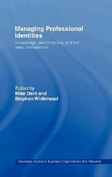 Cover of Managing Professional Identities