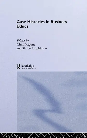Cover of Case Histories in Business Ethics