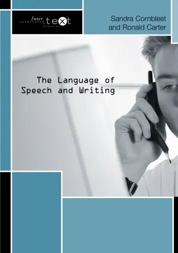 Cover of The Language of Speech and Writing