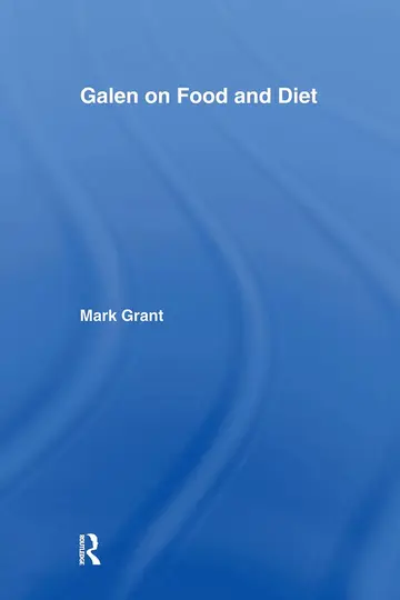 Cover of Galen on Food and Diet