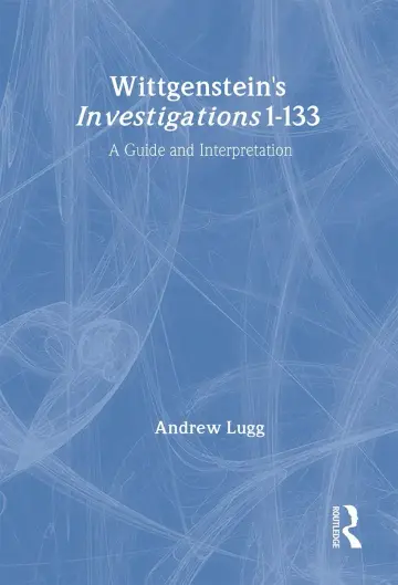 Cover of Wittgenstein's Investigations 1-133