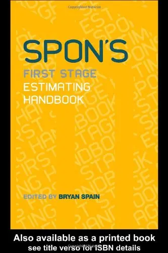 Cover of Spon's First Stage Estimating Handbook