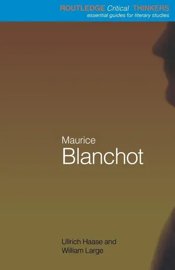 Cover of Maurice Blanchot
