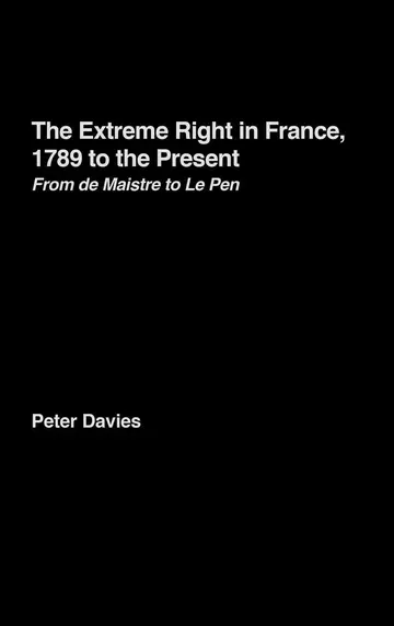 Cover of The Extreme Right in France, 1789 to the Present