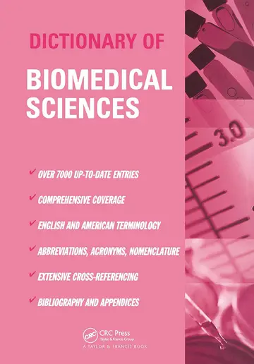Cover of Dictionary of Biomedical Sciences