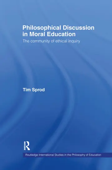 Cover of Philosophical Discussion in Moral Education